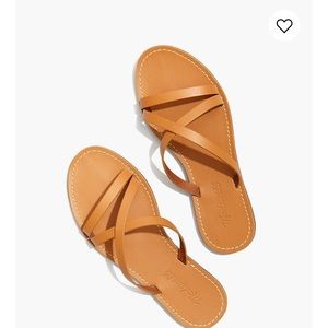 Boardwalk skinny strap slide sandal